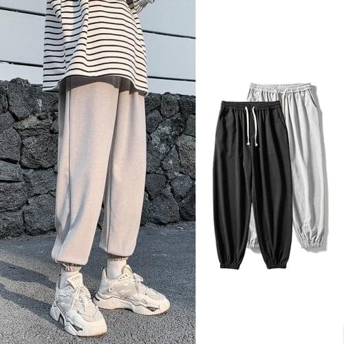 Streetwear Sweatpants Casual Pants Men New Fashion Harem Pants Ankle-length Mens Joggers Sportwear Trousers