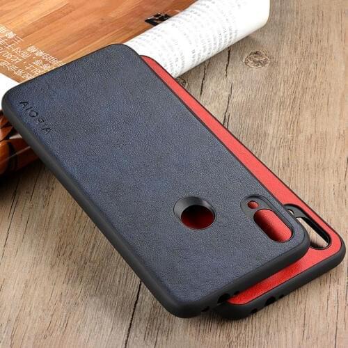 Case for Xiaomi Redmi Note 7 Pro coque Luxury Vintage Leather with silicone phone cover for xiaomi redmi note 7 case funda capa