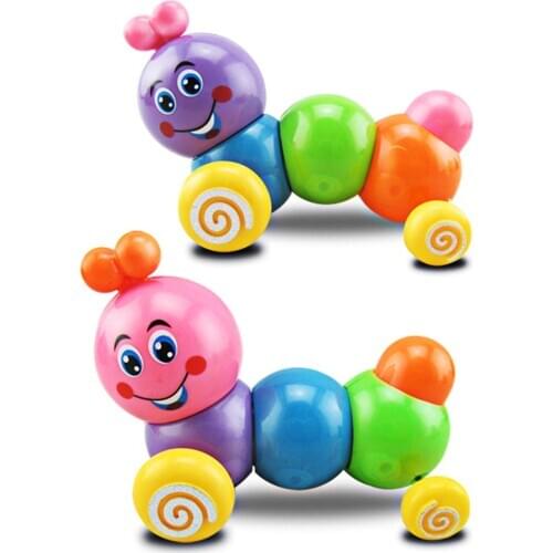 Kids Colorful Wind-up Toys Baby Funny Kids Toys Spring Clockwork Toy Mini Pull Back Bug Baby Developmental Educational Toys