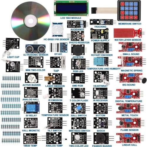 37 in 1 Sensor Modules Kit with Tutorial for R3 Board Mega2560 Mega328 Nano Compatible with Arduino IDE Raspberry Pi