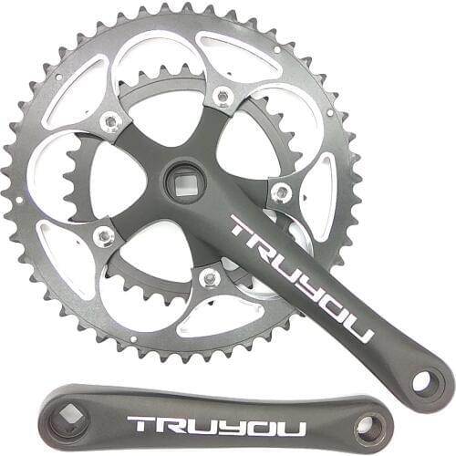 TRUYOU Road Bicycle Crankset Chainwheel 50T 48T 46T 34T 110 BCD Folding Bike Chainring Double Disc CNC Crank Set 2*7/8/9 Speed
