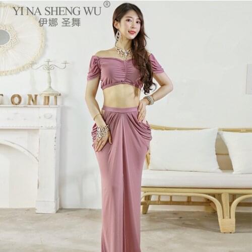 Belly Dance Female Sexy Tops Practice Clothes Suit Oriental Dancing Long Skirt Profession Competition Performance Clothing New