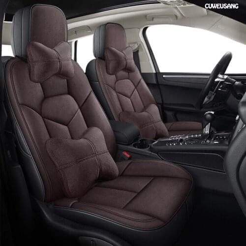 CUWEUSANG Custom Leather car seat cover For NISSAN X-Trail Qashqai SYLPHY Geniss LIVINA March Tiida Teana Automobiles Seat Cover
