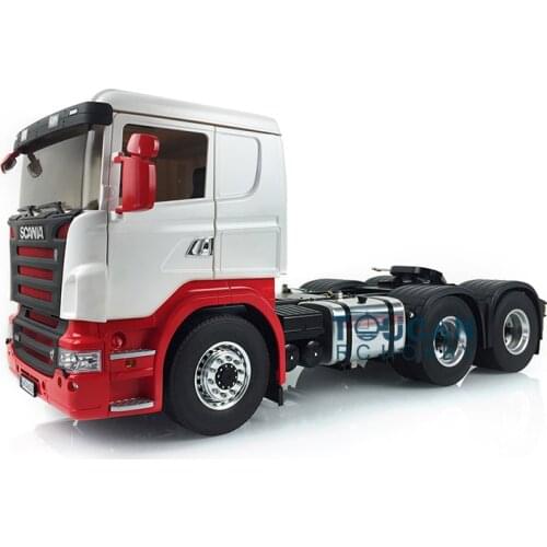 Painted 1/14 Hercules Sca Cabin LESU RC 6*6 Metal Chassis Tractor Truck W/ Motor THZH0574-SMT3