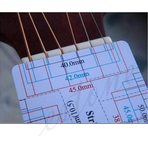 New Guitar Bass Fritz Ruler String Pitch Ruler Action Ruler Card Vernier Caliper