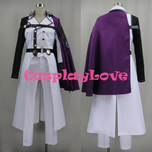 New Custom Made Japanese Anime Seraph of the End Vampire Reign Owari no Serafu Crowley Eusford Cosplay Costume High Quality