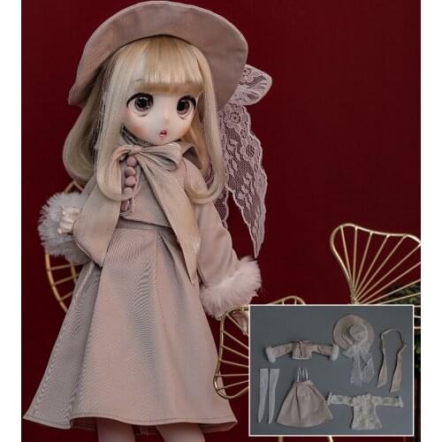 Tamako Yume BJD Clothes LDS Momoko girl 1/4 BJD Accessories Beautiful Girl Body Doll Dress For Female Body Bjd Doll Accessories