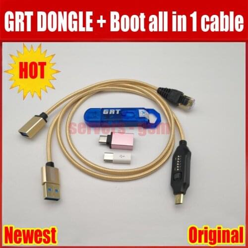 ORIGINAL GRT dongle KEY powerful+UMF Boot all in 1 cable for Qualcom Tool IMEI