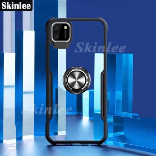Skinlee For Realme C11 Case Official Original Shockproof Clear With Ring Soft Frame Cover For Realme C11 2021 Case