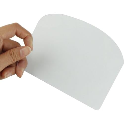 Plastic Soft Cake Scraper Baking Pastry Spatulas Tools Dough Icing Fondant Scraper Plain Smooth Jagged Edge Spatulas Cutter