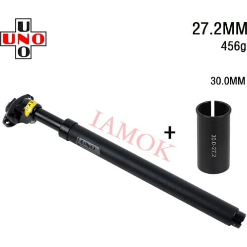 UNO SP-380 Bike Black/Silver Seat Post 350mm Shockproof Seatpost 27.2/30.9/31.6mm Iamok Bicycle Parts