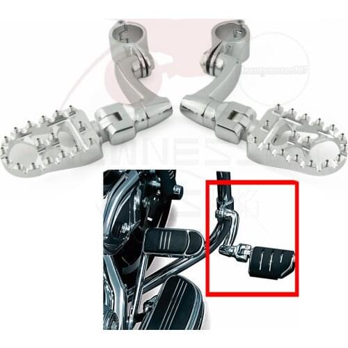 Motorcycle 1-1/4" 32mm Foot Rests Footpeg Arc Shape Highway Engine Guard For Harley Electra Glide Road Glide Honda