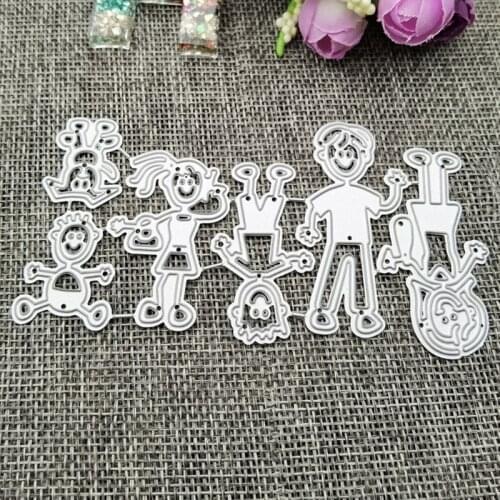 Family Metal Cutting Dies Stencils DIY Scrapbooking Album Paper Card Template Mold Embossing Decoration