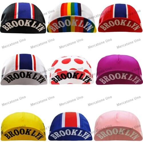 BROOKLYN Cycling Caps Gorra Ciclismo Classic Bike Hat Black Yellow Pink Red Bicycle Hats Men And Women