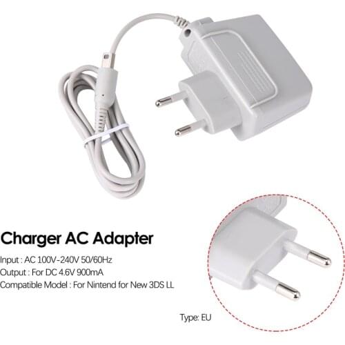 EU Plug Charger AC Adapter for Nintendo 100V-240V Power Adapter for Nintendo for New 3DS XL LL for XL 2DS 3DS DS DSI