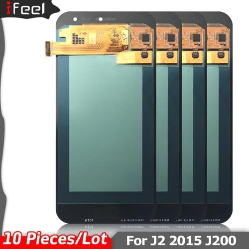 10 Pieces/Lot lcd For Samsung Galaxy J2 J200 J200F J200H J200Y LCD Display Touch Screen Digitizer Assembly Super AMOLED Display