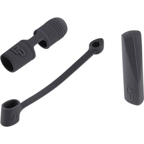 3 Pieces Silicone Protector for Apple Pencil Cap Cover Holder Charger Cable Gray