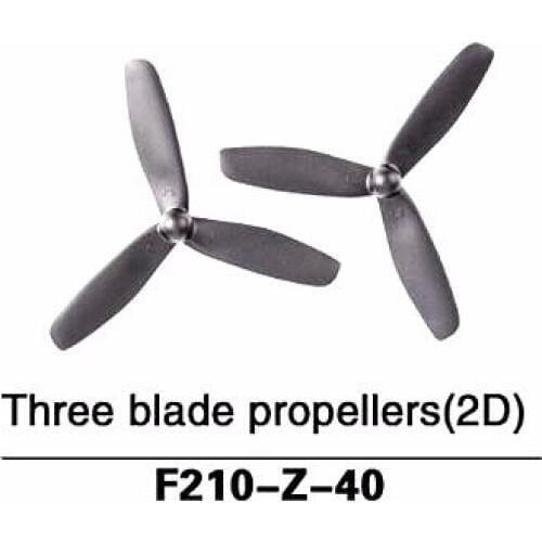2 Pairs/Set Walkera F210 / F210 3D Racing Drone Accessories Three blades Propeller (2D) F210-Z-40 Spare Parts