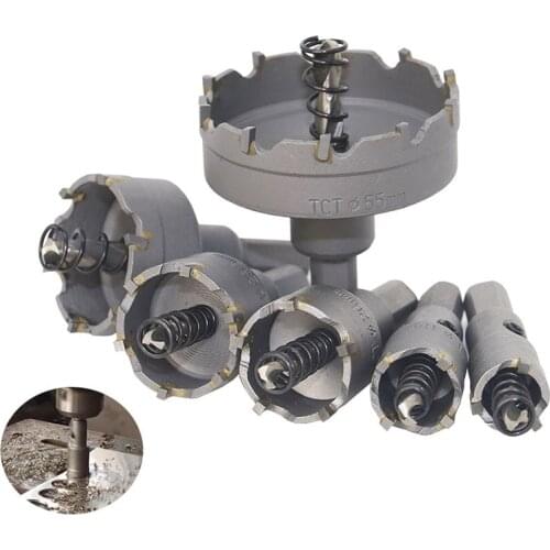 Free shipping 10pc 16-53mm TCT Hole Saw Drill Bit Alloy Carbide Cobalt Steel Cutter Stainless Steel Plate Iron Metal Cutting Kit