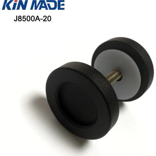 KIN MADE Rustic Black round Shape Barn Door Knob Wooden Door Pull