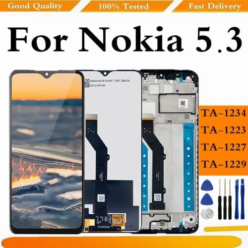 LCD For Nokia 5.3 LCD TA-1234 Display Touch Screen Replacment TA-1227 TA-1229 TA-1223 For Nokia 5.3 Display Part