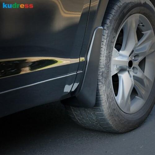 For Toyota Highlander 2015 2016 2017 2018 2019 Car Styling Front Rear Plastic Splash Guards Mud Flap Mudguards Fender Cover