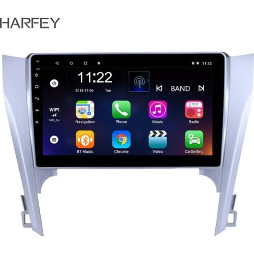 Harfey Android 10.0 for 2015 Toyota CAMRY 10.1" GPS Nav With Radio Rearview Camera 3G WiFi Bluetooth car multimedia player SWC