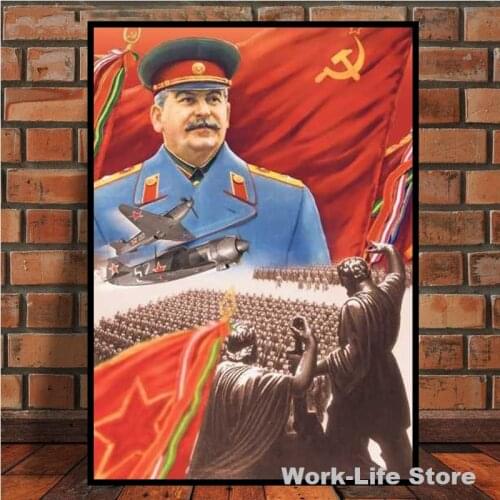 HD Print Joseph Stalin Portrait Wall Art Canvas Painting Posters Prints Wall Pictures for Living Room Home Decor Artwork Cuadros