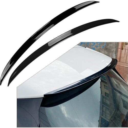 Carbon Fiber/Gloss Black Car Rear Roof Spoiler Window Wing Trim ABS For Mercedes Benz A Class W177 A177 Hatchback 2018 2019 2020