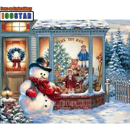Diamond painting cross stitch santa claus snowman 5d diy diamond embroidery Cross Stitch kits Diamond Mosaic paintings christmas