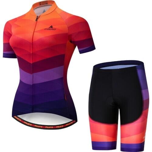 2020MILOTO Pro Team Bike Cycling Suit Set iam Ropa Ciclismo Mountain Bike Bike Riding Womens Road Bike Uniforme Bike Set Ropa