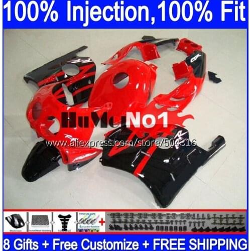 Injection Body For HONDA CBR250RR red factory CBR 250 RR MC19 1988 1989 134MC.16 CBR250 RR CBR 250RR 250R 88 89 OEM Fairing Kit