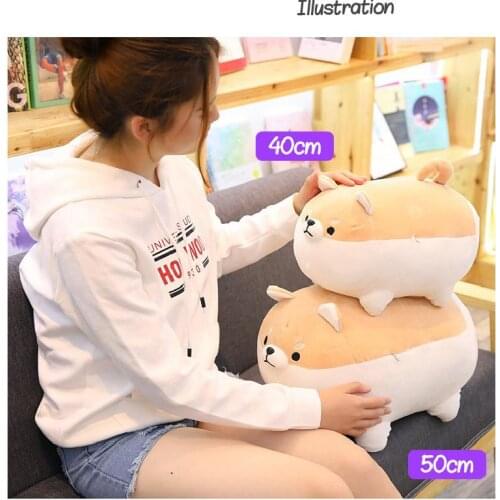Creative Corgi Doll Plush Toy Chubby Style Shiba Inu Girl Doll Sleeping Pillow Rag Doll Holiday Gift Soft Corgi Childs Gift