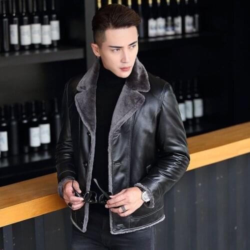 2021 New Spring Autumn Men Faux Leather Jacket Outwear Male Vintage Stand Collar Motorcycle Jacket Men Zipper Coat Outwear Q80