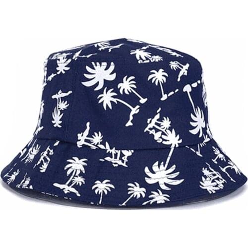 Bucket Hat Men Women Summer Bucket Cap Print Yellow Hat Bob Hat Hip Hop Fishing Fisherman Hat