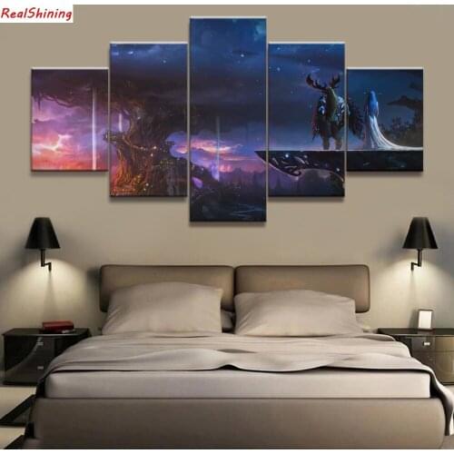 5pcs DIY Diamond Painting World of Warcraf Full Square Diamond Embroidery Mosaic Picture Of Rhinestone H1350