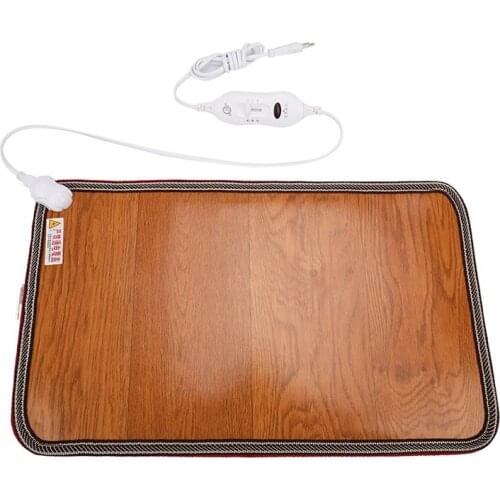 PU Heating Foot Mat Warmer Electric Heating Pads Feet Leg Warmer Carpet Thermostat Warming Tools Home Office 60W