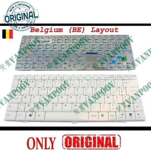 New AZERTY Layout Notebook Laptop keyboard for ASUS EeePC 1000 1000H 1000HA 1000HD Series White Belgium BE V021562HK3