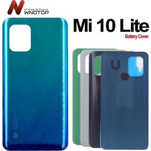 New Cover For Xiaomi Mi 10 Lite Back Cover Glass Panel For Xiaomi Mi 10 Lite 5G Battery Cover Mi10 Lite Rear Door Case Housing