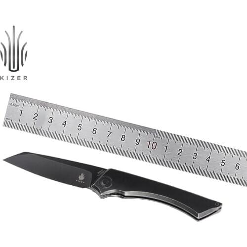 Kizer Hunting Knife M_STEALTH KI3564A1 2020 New Ball Bearing Knife with Black Stonewashed Blade Outdoor EDC Tools