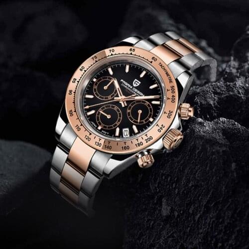 Pagani Design Military Quartz Mens watches luxury Watch men Chronograph watch for men 10Bar waterproot Full Steel Reloj hombres