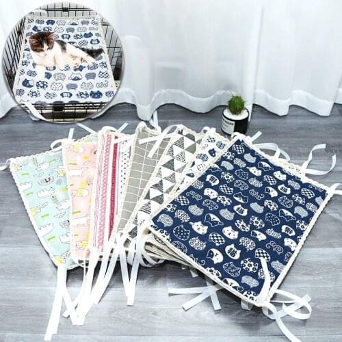 Cats Dogs Hammock Washable Pet Hanging Bed Breathable Pet Cat Ice Silk Mat Cushion Sleeping Cooler Mats For Dog Cat Pet Supplies