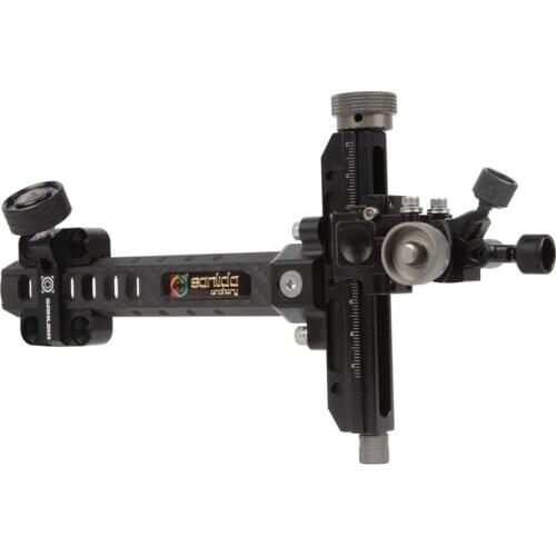 Sanlida Archery X10 Compound Bow Sight 6" or 9" Carbon Bar CNC 6061 Aluminum Target Shooting