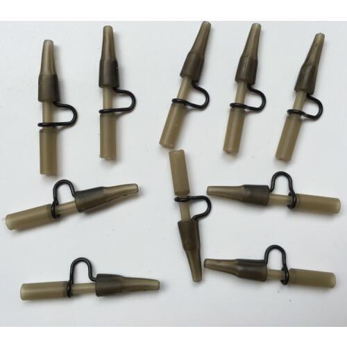 10pcs/lot carp Fishing Heavy Duty Lead Clip & tail rubber For Carp Fishing Accessories Carp End Tackle