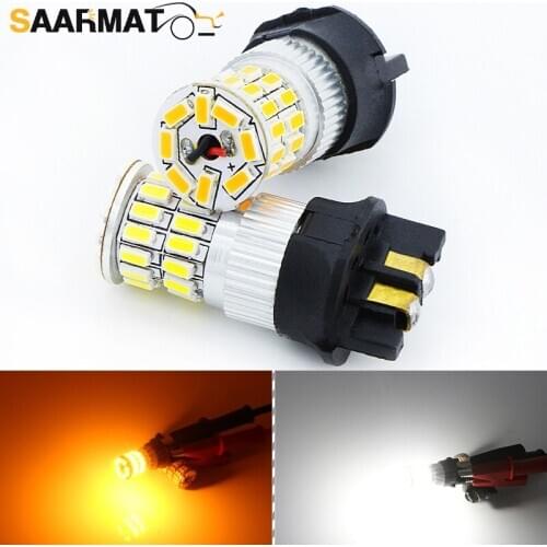 LED PW24W PWY24W 36smd for BMW i3 X4(Rear) Audi Q3 Q7 A3 Quattro A4 A5 A6 S5 Turn Signal light Front Parking bulb Yellow White