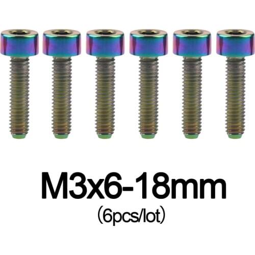 Xingxi DIN912 Titanium Ti M3 x 6 8 10 12 15 18mm Hexagon Square Head Bolt Screws for Drone Bicycle