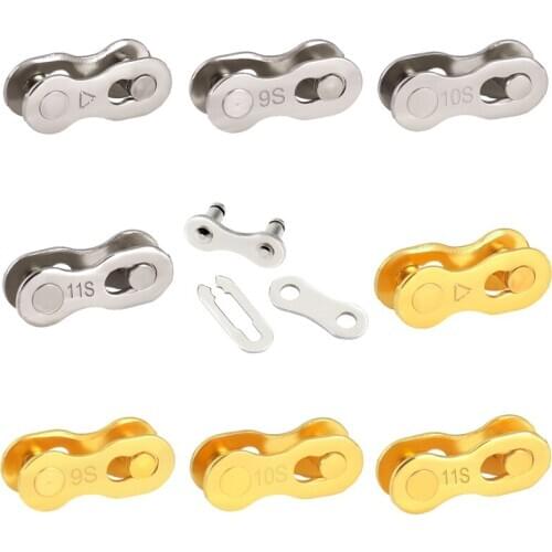 1pair Bicycle Chain Quick Link Connector Joint Lock Set MTB Road Bike Cycling Quick Master Links For 6 7 8 9 10 11 Speed BC0583