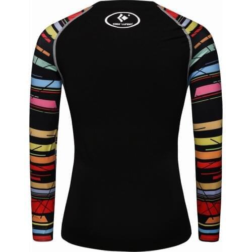 CODY LUNDIN 2021 New Design Women Compression Wear Tops Tight Long Sleeve Sports T-Shirts Women Gym Rashguard
