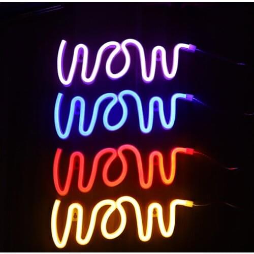 Wholesale Beautiful Neon Light Holiday Decor Night Light Xmas Gift Lights Lighting Party USB Plug In Or Batteries