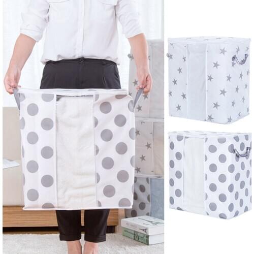 42x27x50cm Non-woven Mold Proof Anti-worm Storage Bag Organizer Pouch for Quilt Overcoat Pillows Blanket Clothes